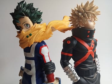 Izuku y Bakugo de 'My Hero Academia' por Banpresto