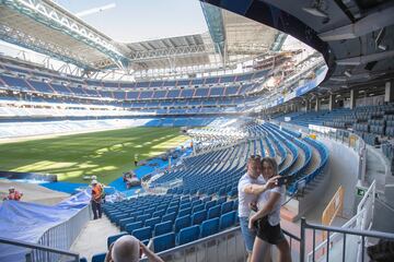 Así avanzan las obras del Santiago Bernabéu