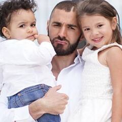 Benzema muestra su "lugar feliz": sus dos hijos