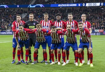 Once inicial del Atlético de Madrid 