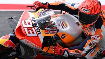 Scarperia (Italy), 09/06/2023.- Spanish rider Marc Marquez of Repsol Honda Team in action during the free practice session for the Motorcycling Grand Prix of Italy at the Mugello circuit in Scarperia, Italy, 09 June 2023. The 2023 Motorcycling Grand Prix of Italy will be held at Mugello Circuit race track on 11 June. (Motociclismo, Ciclismo, Italia) EFE/EPA/CLAUDIO GIOVANNINI