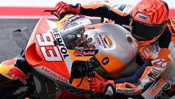 Scarperia (Italy), 09/06/2023.- Spanish rider Marc Marquez of Repsol Honda Team in action during the free practice session for the Motorcycling Grand Prix of Italy at the Mugello circuit in Scarperia, Italy, 09 June 2023. The 2023 Motorcycling Grand Prix of Italy will be held at Mugello Circuit race track on 11 June. (Motociclismo, Ciclismo, Italia) EFE/EPA/CLAUDIO GIOVANNINI
