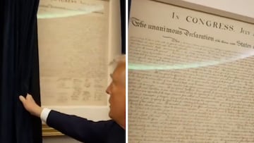 Trump shocks the nation by unveiling Declaration of Independence in Oval Office