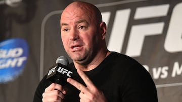 El presidente de la UFC, Dana White, durante una rueda de prensa.