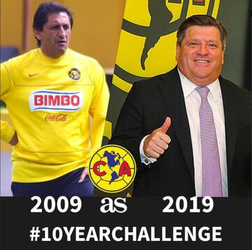 En el Clausura 2009, Ramón Díaz prometía ganar muchos títulos con el América. Actualmente, Miguel Herrera es quien está al frente de las Águilas y ya ganó campeonatos. 