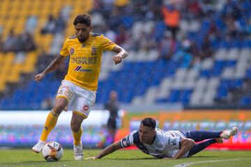 during the game Puebla vs Tigres UANL, corresponding to the Day 16 of the Liga BBVA Bancomer MX Torneo Clausura 2019, at Cuauhtémoc Stadium, Puebla, Puebla, México, on April 26, 2019.
<br><br>
durante el partido Puebla vs Tigres UANL, correspondiente a la jornada 16 de la Liga BBVA Bancomer MX, Torneo Clausura 2019, en el Estadio Cuauhtémoc, Puebla, Puebla, México, el 26 de Abril de 2019.