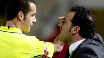 José Bordalás, su ayudante y el preparador físico feron expulsados ante el Cartagena.