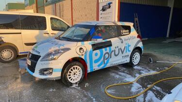 Willy Hernangómez presenta su nueva marca de ropa en el Rally de Tierra Madrid 2020