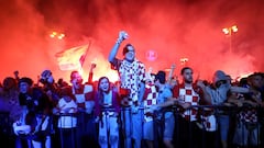 Croatians take to the streets en masse to celebrate historic win