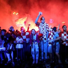 Croatians take to the streets en masse to celebrate historic win