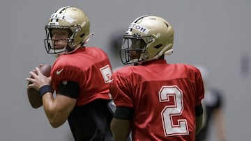 Ambos quarterbacks competir&aacute;n por la titularidad de los Saints y en su primera aparici&oacute;n de pretemporada tuvieron actuaciones irregulares.