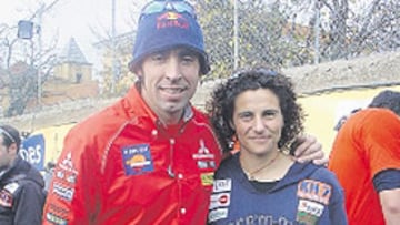 <b>PAREJA DAKARIANA. </b>Nani y Rosa, antes de iniciar la prueba.