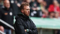 FILE PHOTO: Soccer Football - Bundesliga - FC Augsburg v Bayern Munich - WWK Arena, Augsburg, Germany - September 17, 2022 Bayern Munich coach Julian Nagelsmann REUTERS/Lukas Barth DFL REGULATIONS PROHIBIT ANY USE OF PHOTOGRAPHS AS IMAGE SEQUENCES AND/OR QUASI-VIDEO./File Photo