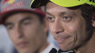 Rossi en la rueda de prensa del GP de Tailandia.