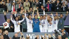 La Supercopa de Europa 2014 del Real Madrid, con Ancelotti.