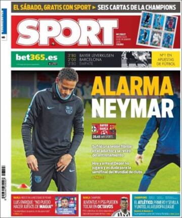 Portadas de la prensa mundial