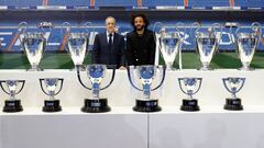 13/06/22 REAL MADRID ACTO HOMENAJE DESPEDIDA DE MARCELO COMO JUGADOR 
FLORENTINO PEREZ PRESIDENTE 