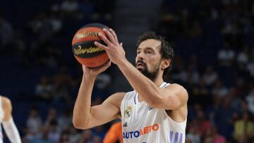 Sergio Llull  of Real Madrid  during the spanish league, Liga Endesa ACB, basketball match played between Real Madrid and Monbus Obradorio at Wizink Center pavilion on October 02, 2022, in Madrid, Spain.