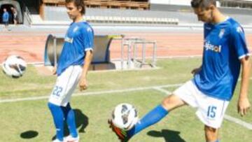 <b>PRESENTACIÓN. </b>Marquitos y Redondo, ya como azulinos.