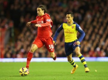 Alexis Sánchez fue titular y no pudo anotar en el empate del Arsenal frente al Liverpool por la Premier League. 