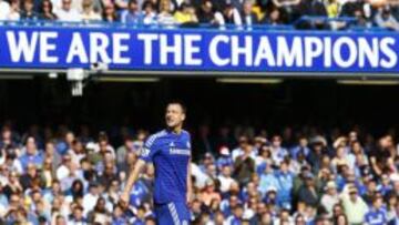 Terry, durante el Chelsea-Liverpool.
