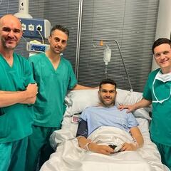 Jorge Molina es operado con éxito del cruzado e inicia su cuenta atrás