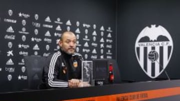Nuno, en rueda de prensa.