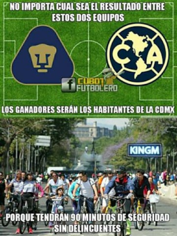 A reír un rato con los Memes del Pumas vs América