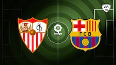 La Liga match between Sevilla and barcelona for the 4th game of the season