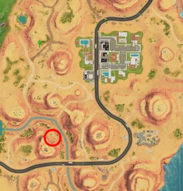 Mapa del tesoro de la Semana 2 de la Temporada 5 de Fortnite Battle Royale