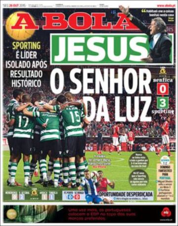 Portadas de la prensa mundial