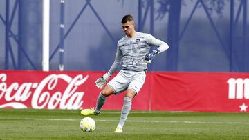 Diego Conde, en el Atl&eacute;tico B- Coruxo de la temporada 2019-20.