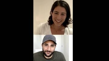 Muguruza, periodista con Ricky por un día: "Aluciné con la NBA"