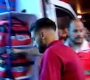 Carrasco abandonó el Calderón directamente en la ambulancia