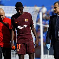 Alarma en el Barça: Dembélé, entre 3 y 4 meses de baja por lesión