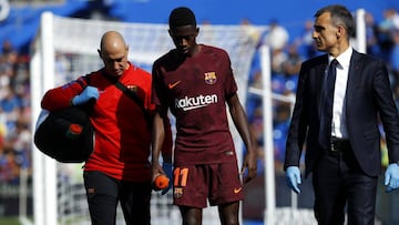 Barcelona recibe duro golpe con grave lesión de Dembelé