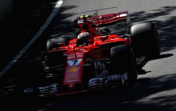 Kimi Raikkonen en la calificación del GP de Canadá. 