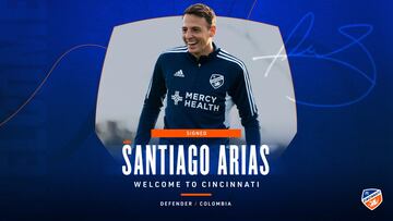 Santiago Arias, nuevo jugador de FC Cincinnati.