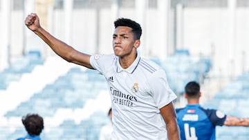 Álvaro Rodríguez, goleador del Real Madrid Castilla.