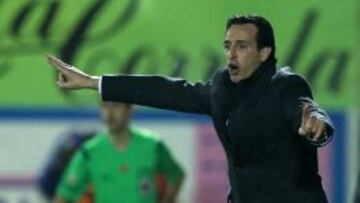 Unai Emery durante un partido.