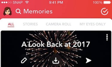 Cómo crear tu resumen del año en Snapchat