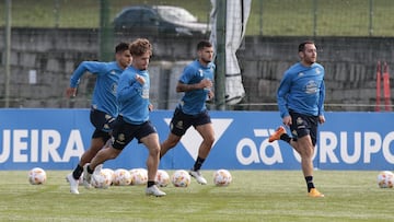 Entrenamiento Deportivo de La Coruña. soriano, olabe,  ibai