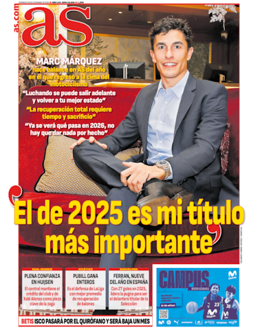 Las portadas de AS de diciembre