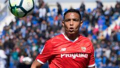 El delantero colombiano del Sevilla, Luis Muriel, durante un encuentro.