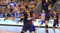 El Atlético hace bueno el factor Vistalegre y derrota al Barça