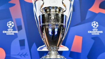 El trofeo de la Champions League.