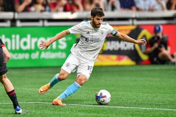 New England midfielder Carles Gil 