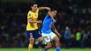 during the Quarter Finals second leg match between Cruz Azul and America as part of the CONCACAF Champions Cup 2025, at Olimpico Universitario Stadium on April 08, 2025 in Mexico City, Mexico.