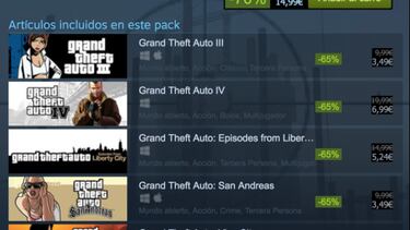 Ofertas Steam: Grand Theft Auto Collection al 70% de descuento