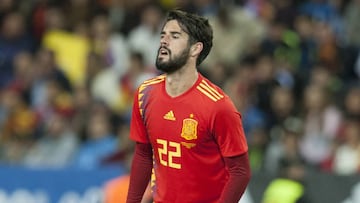 Isco, se fue lesionado del España-Costa Rica.